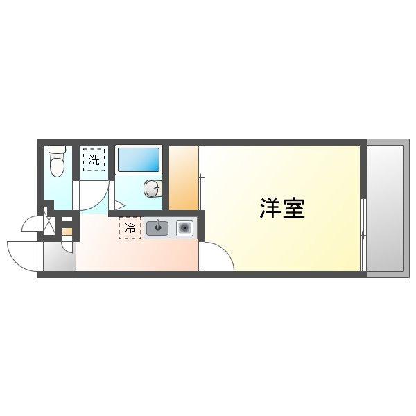 レオネクスト美津(1K/3階)の間取り写真