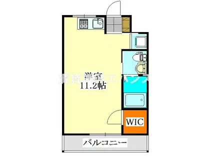 中台ビル(ワンルーム/6階)の間取り写真