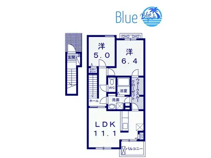 アクティブ湘南 I(2LDK/2階)の間取り写真
