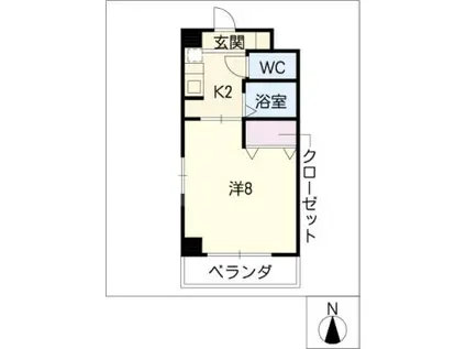 マ・メゾン(1K/3階)の間取り写真