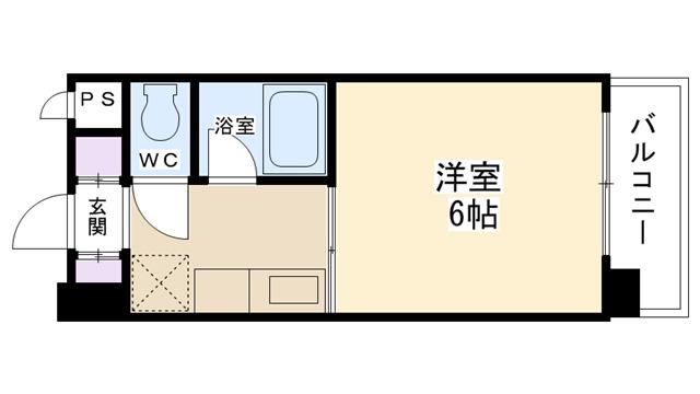 フォレスト西宮(1K/3階)の間取り写真