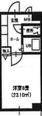 アークYS(ワンルーム/5階)の間取り写真