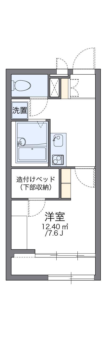 レオパレス岸和田5(1K/2階)の間取り写真