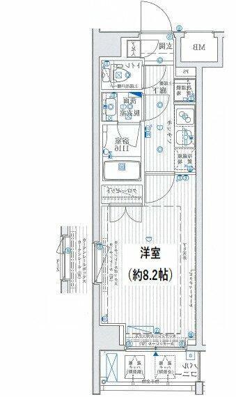 リライア東武練馬(1K/3階)の間取り写真