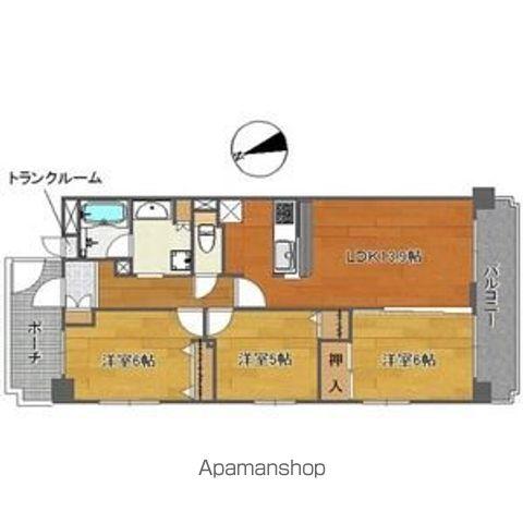 ライオンズマンション東大島第2(3LDK/2階)の間取り写真