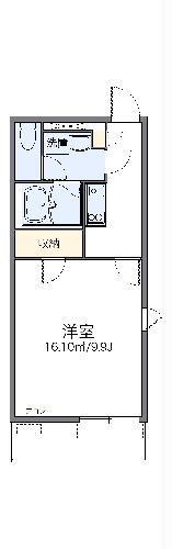 レオネクストKORAKUIII(1K/1階)の間取り写真