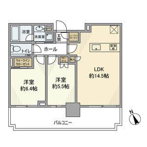アトラス北千住(2LDK/8階)の間取り写真