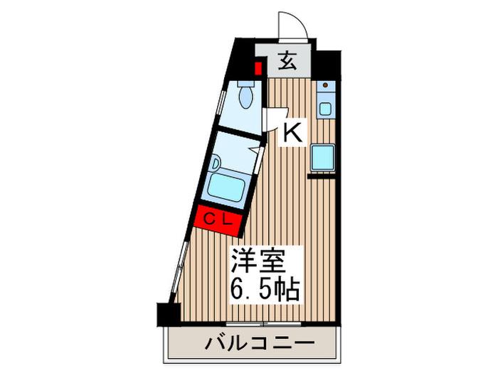 サマレジデンス(1K/2階)の間取り写真