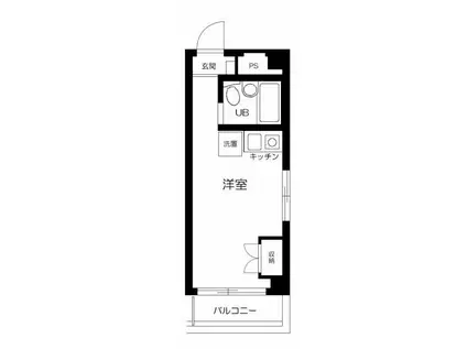 エクセル向島(ワンルーム/3階)の間取り写真