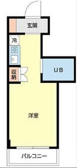 TOP・磯子第3(ワンルーム/4階)の間取り写真