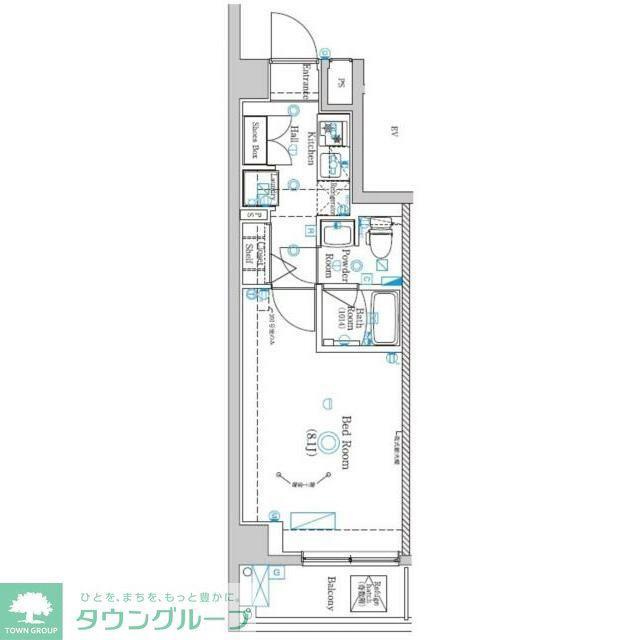 ラフィスタ西荻窪(1K/3階)の間取り写真