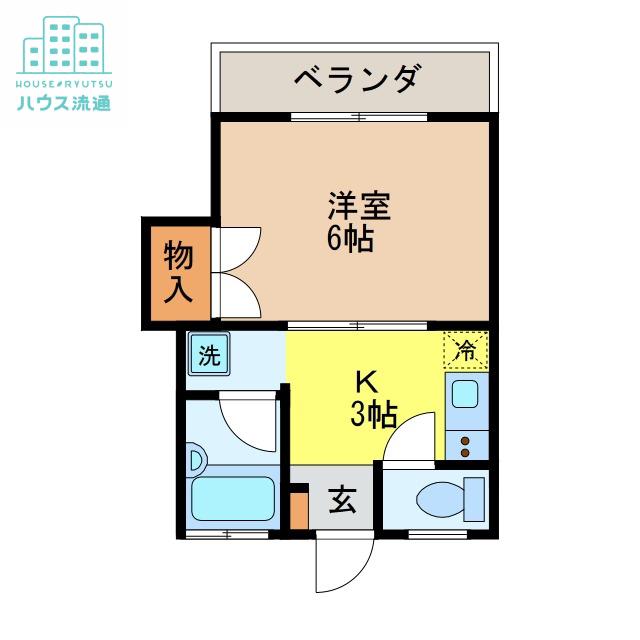 プチシーガル(1K/2階)の間取り写真
