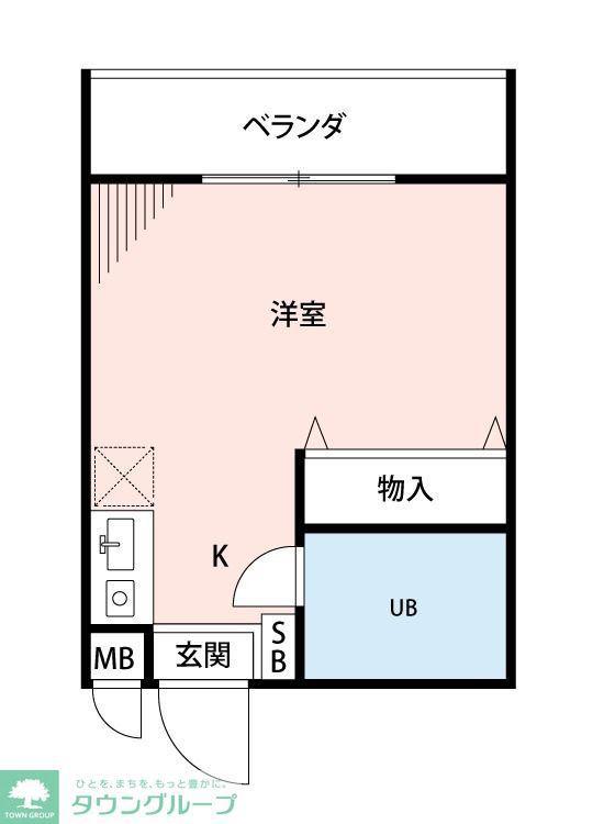 メゾンパシフィコ(ワンルーム/2階)の間取り写真
