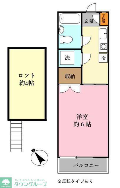 メゾンドマミ(1K/2階)の間取り写真