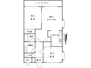 ソレイル梶ヶ谷II(2LDK/2階)の間取り写真