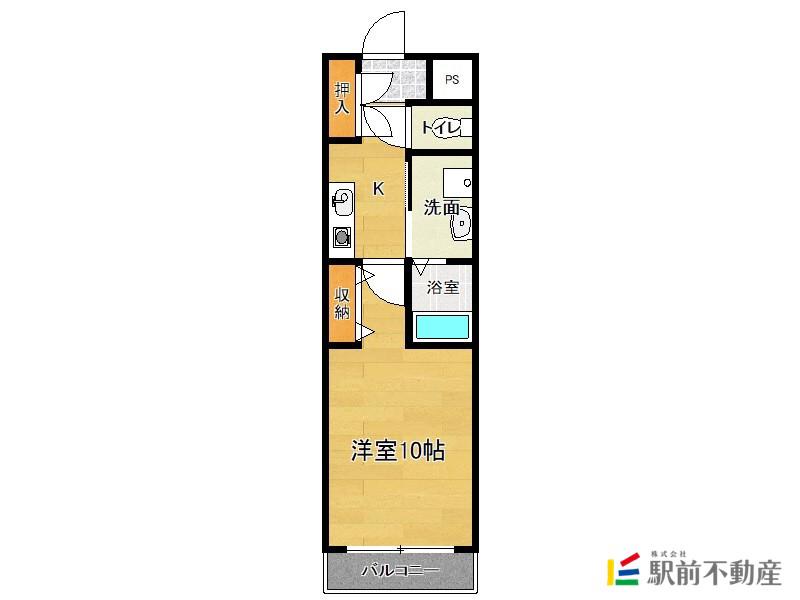 THE RESIDENCE PARK佐賀(1K/9階)の間取り写真