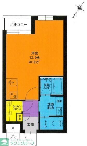 第7丸仙ハイツ(ワンルーム/3階)の間取り写真