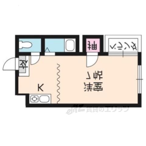 みやびハイツ(ワンルーム/2階)の間取り写真