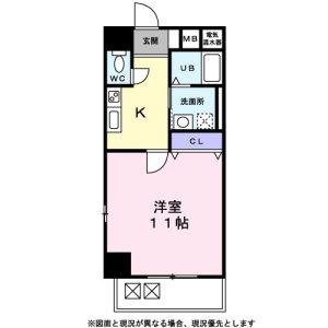 コートモーリス新道(1K/2階)の間取り写真