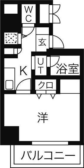 MS HOUSE 1(1K/7階)の間取り写真
