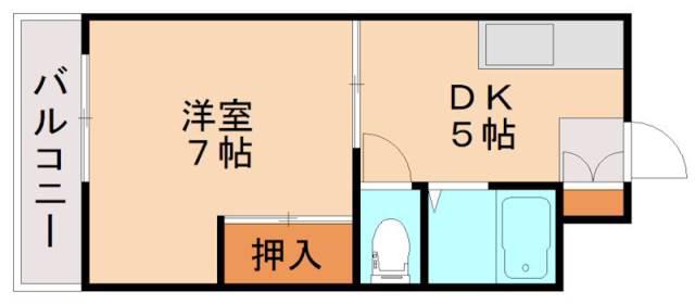 エムコート柏の森(1DK/3階)の間取り写真