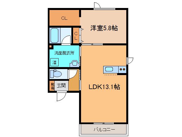 PIATTO(1LDK/3階)の間取り写真