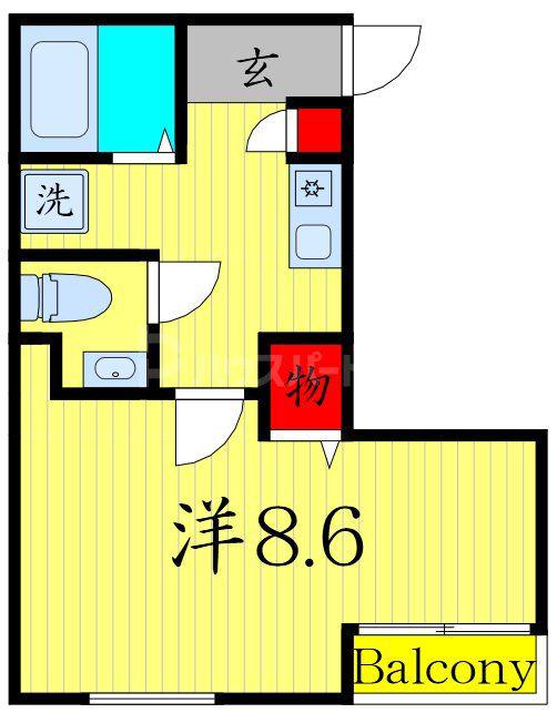 プレジール池袋(1K/3階)の間取り写真