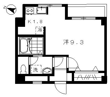 セピア西池袋(1K/4階)の間取り写真