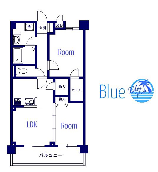 プランドール大船(2LDK/4階)の間取り写真