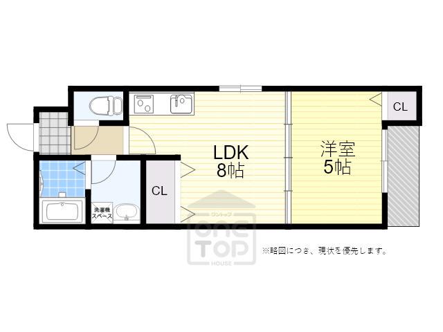 CHILWAY吹田元町(1LDK/3階)の間取り写真