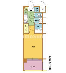 レシェンテ・ヴィラ 東福岡(1K/3階)の間取り写真