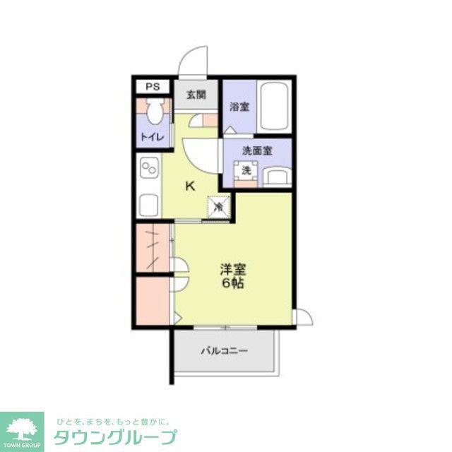 フォレストメゾン773(1K/1階)の間取り写真