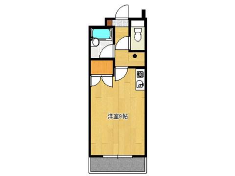 シャトーリオン境川(ワンルーム/1階)の間取り写真