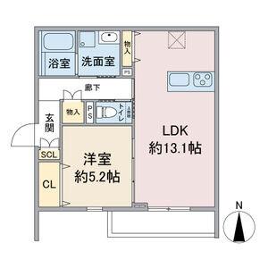 CEST MERVEILLEUX(1LDK/3階)の間取り写真