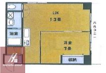 ウイングコート桜通(1LDK/3階)の間取り写真