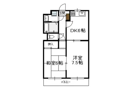 太豊マンション(2DK/3階)の間取り写真