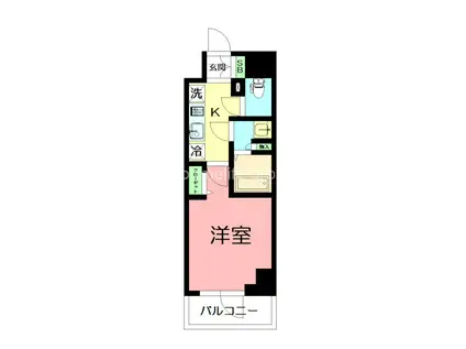 小田急伊勢原駅前マンション(1K/5階)の間取り写真