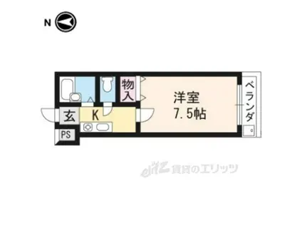 たんぽぽの家(1K/1階)の間取り写真