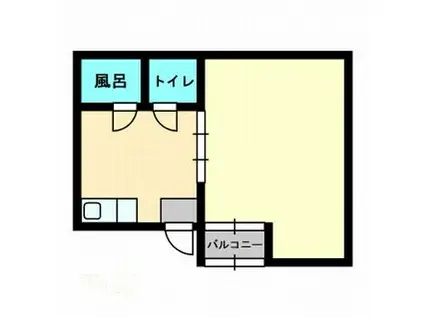 花ノ宮アパート(1DK/3階)の間取り写真