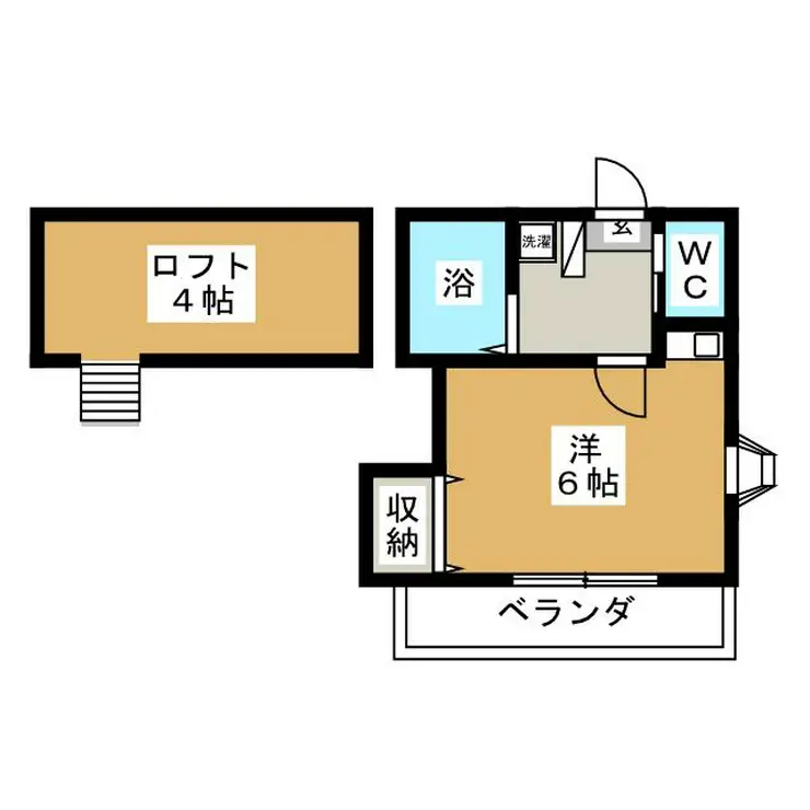 ニュー若松ハイツ 1階階 間取り