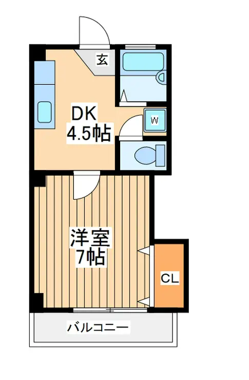 京浜都市ビル 3階階 間取り
