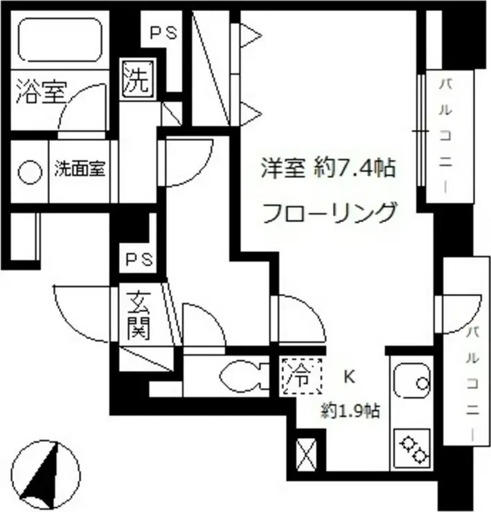 南大塚パレス 11階階 間取り