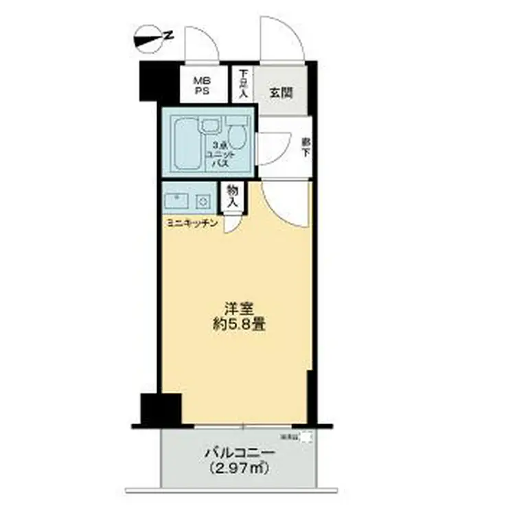 ライオンズマンション方南町第2 2階階 間取り