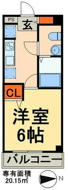 レアレジデンス稲毛 5階階 間取り