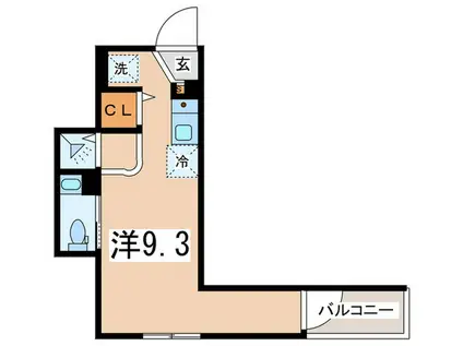 DEAR COURT 池袋(ワンルーム/3階)の間取り写真