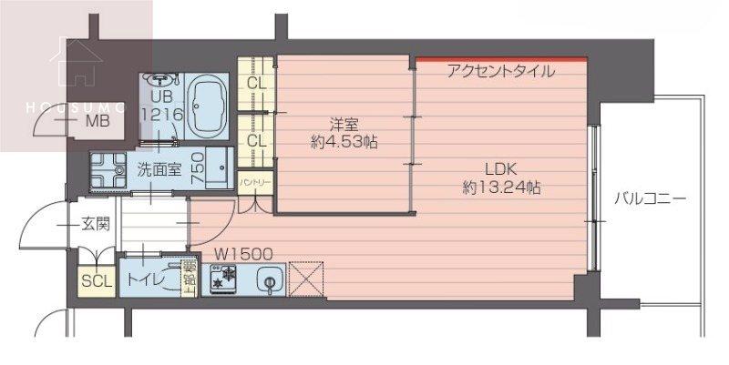 プレジオ永和ASIAN(1LDK/10階)の間取り写真