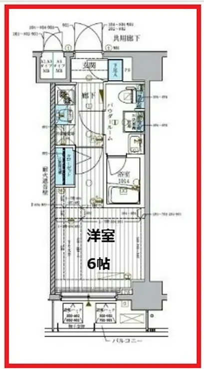 メインステージ北千住IV 8階階 間取り