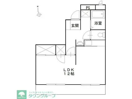 パステル嶋村(ワンルーム/4階)の間取り写真