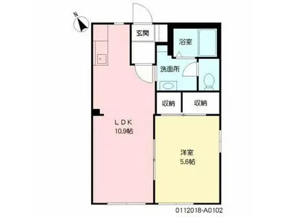 サンシャーレ21(1LDK/1階)の間取り写真