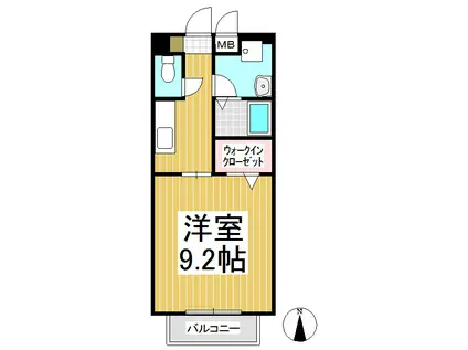 SOFYA(1K/1階)の間取り写真